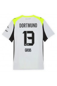 Borussia Dortmund Pascal Gross #13 Jalkapallovaatteet Vieraspaita 2025-26 Lyhythihainen